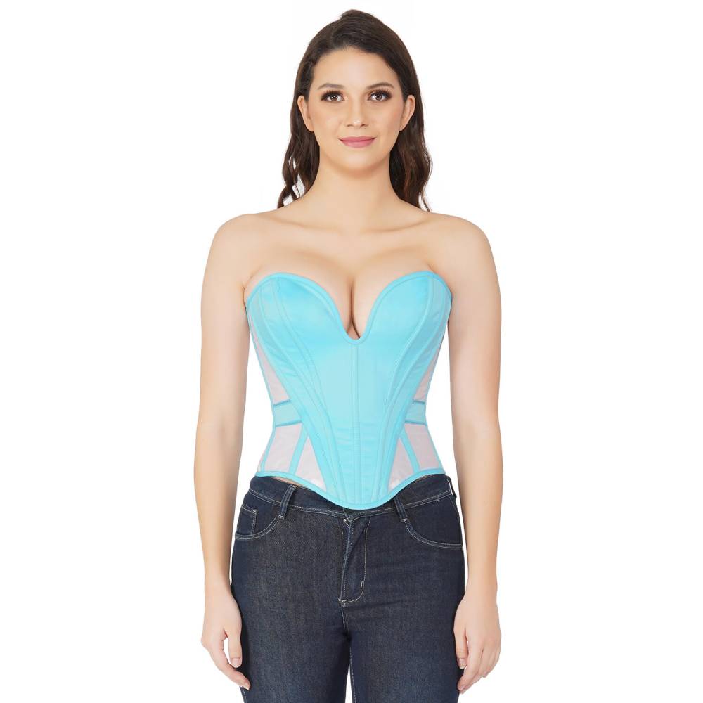 Attitude Corsets - Galilea Haut corset - Bleu